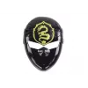 LEAN TOYS set Ninja Warrior con maschera, spada, pugnali, shuriken, arco e frecce – decorazioni rosse (10 pezzi)