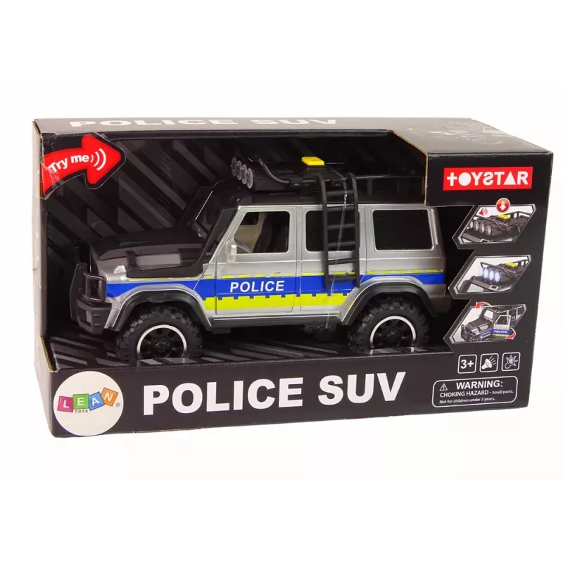 LEAN TOYS Auto della polizia off road 1:14 a frizione
