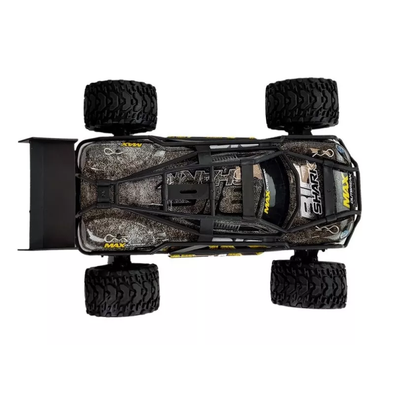 LEAN TOYS Fuoristrada radiocomandato marrone e giallo 2.4G 1:18 35 km/h con controllo di velocità