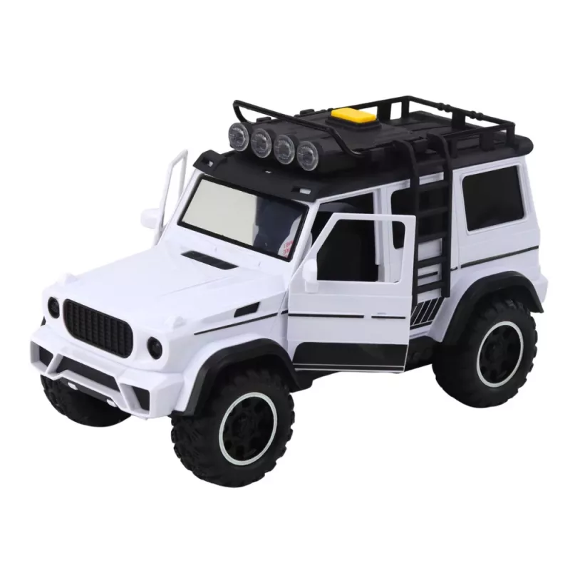 LEAN TOYS Veicolo offroad con rimorchio per cavalli, figura, luci e suoni