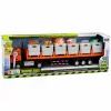 LEAN TOYS camion per trasporto alimenti arancione 1:40 modello in pressofusione