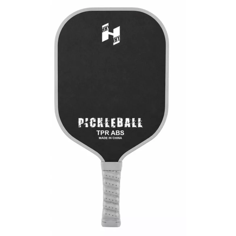 LEAN TOYS set racchette pickleball tennis badminton con 2 palline nero e grigio