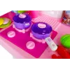 LEAN TOYS Cucina rosa con pentole ad acqua, alimenti e suoni
