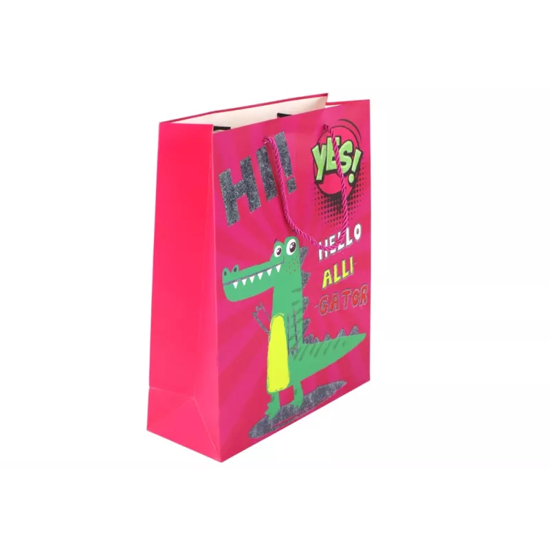 LEAN TOYS Sacchetto rosa in carta 32cm x 26cm x 10cm