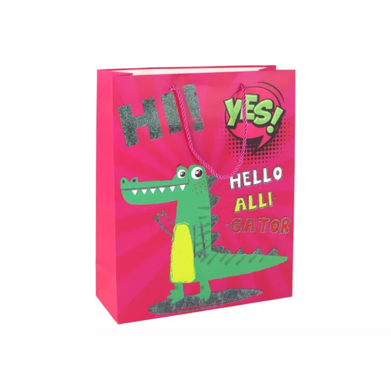 LEAN TOYS Sacchetto rosa in carta 32cm x 26cm x 10cm