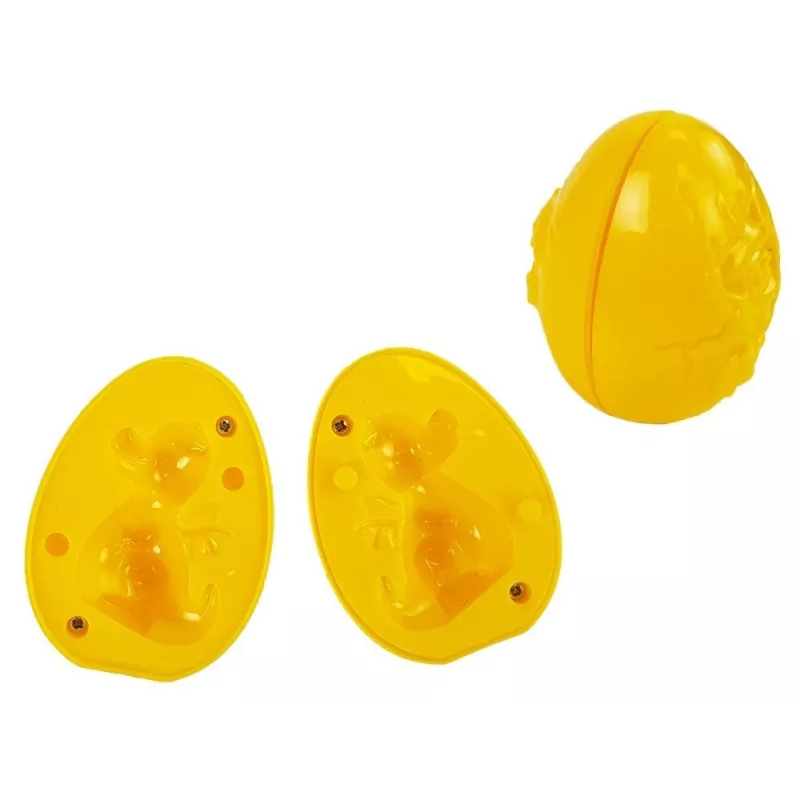 LEAN TOYS Pasta modellabile dinosauri uova stampi 12 pezzi 4 colori