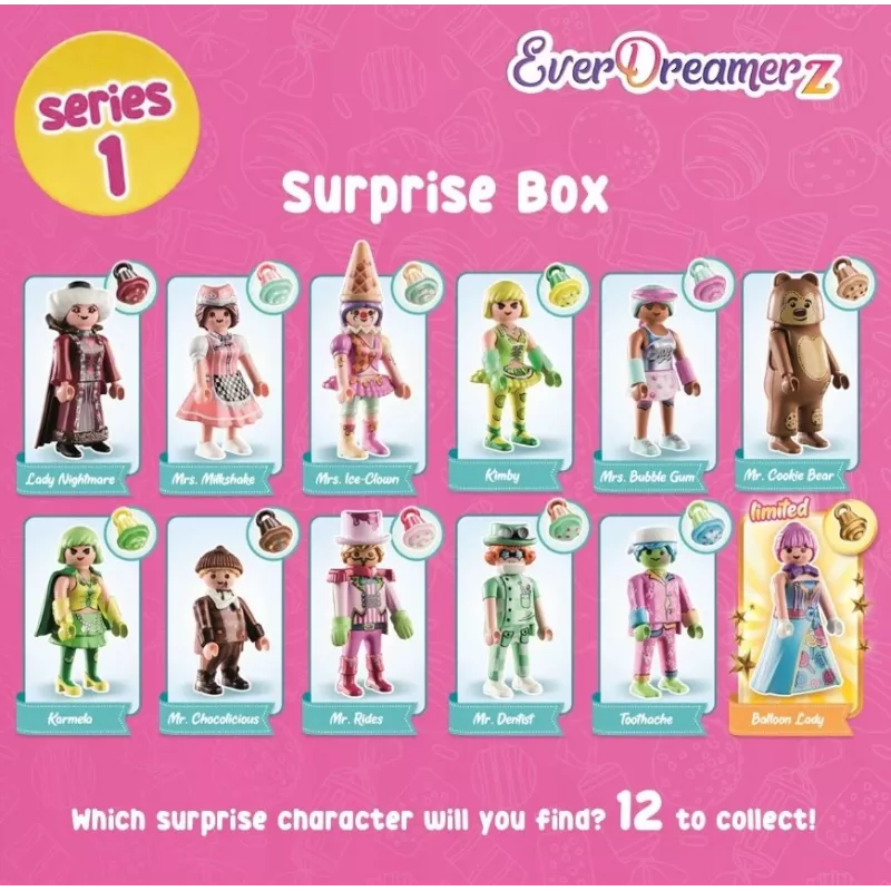 LEAN TOYS Playmobil EverDreamerz 70389 scatola a sorpresa serie 1