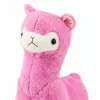 LEAN TOYS Peluche alpaca lama – ultra morbido e coccoloso rosa 28 cm