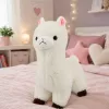LEAN TOYS alpaca di peluche pelo bianco morbido 28 cm