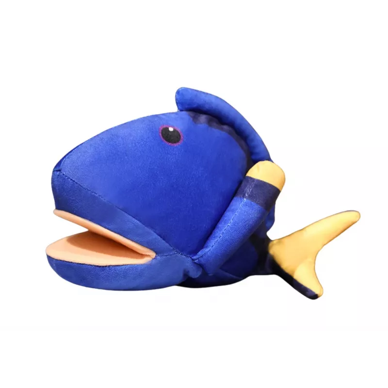 LEAN TOYS Peluche mascotte pesce blu 25 cm