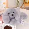 LEAN TOYS Peluche cane Cocker Spaniel con zampe appesantite, grigio, 30 cm
