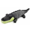 LEAN TOYS Coccodrillo di peluche mascotte peluche - Grigio realistico, 90 cm