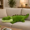 LEAN TOYS Coccodrillo di peluche Mascotte peluche realistico Verde 70cm
