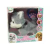 LEAN TOYS Cane di peluche interattivo educativo guinzaglio canzoni passeggiate