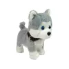 LEAN TOYS Cane di peluche interattivo educativo guinzaglio canzoni passeggiate