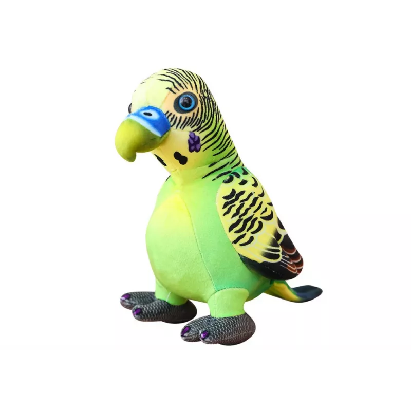 LEAN TOYS Mascotte peluche pappagallo verde 20 cm