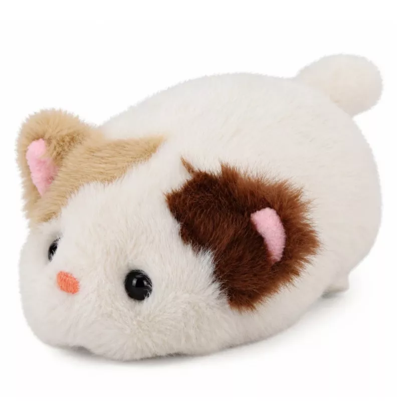 LEAN TOYS Gattino di peluche mascotte peluche morbido piccolo bianco 16 cm