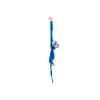 LEAN TOYS mascotte peluche cane con suono, blu 80 cm