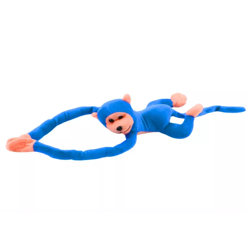 LEAN TOYS mascotte peluche cane con suono, blu 80 cm
