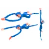 LEAN TOYS mascotte peluche cane con suono, blu 80 cm