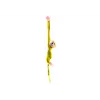 LEAN TOYS Peluche scimmia mascotte con suono, giallo 80 cm