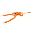 LEAN TOYS Peluche cane con mascotte neonato, arancione con suono 70 cm