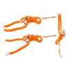 LEAN TOYS Peluche cane con mascotte neonato, arancione con suono 70 cm