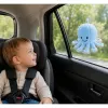 LEAN TOYS Polpo di peluche con ventosa, blu, 16 cm