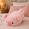 LEAN TOYS Maialino di peluche mascotte peluche morbido rosa 16 cm