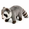 LEAN TOYS Procione di peluche Mascotte – Peluche realistico coccoloso, Grigio 45 cm