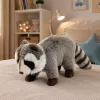 LEAN TOYS Procione di peluche Mascotte – Peluche realistico coccoloso, Grigio 45 cm