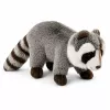 LEAN TOYS Procione di peluche Mascotte – Peluche realistico coccoloso, Grigio 45 cm