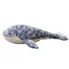 LEAN TOYS Mascotte peluche balena grigia 90 cm