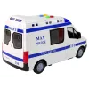 LEAN TOYS Auto della polizia a frizione, suono e luce