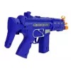 LEAN TOYS set polizia con pistola e distintivo, blu navy, effetti sonori e luminosi, 37 cm