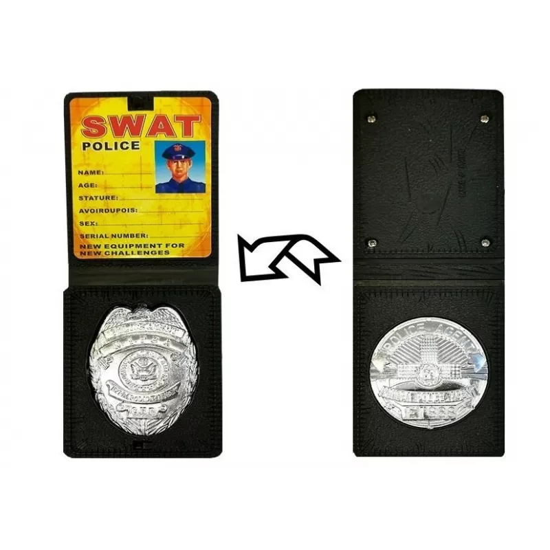 LEAN TOYS set di gioco polizia lotteria sonaglio