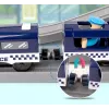 LEAN TOYS Set treno Police Town blu 203 km/h