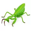 LEAN TOYS Mantide Religiosa Figura in Gomma Deformabile Realistica Verde 18 cm