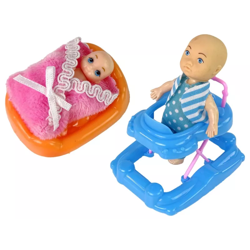 LEAN TOYS Bambola neonata incinta con capelli lunghi e accessori
