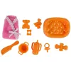 LEAN TOYS Bambola neonata incinta con capelli lunghi e accessori