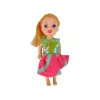 LEAN TOYS Bambola neonata incinta con capelli lunghi e accessori
