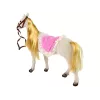 LEAN TOYS bambola principessa con pony bianco e accessori