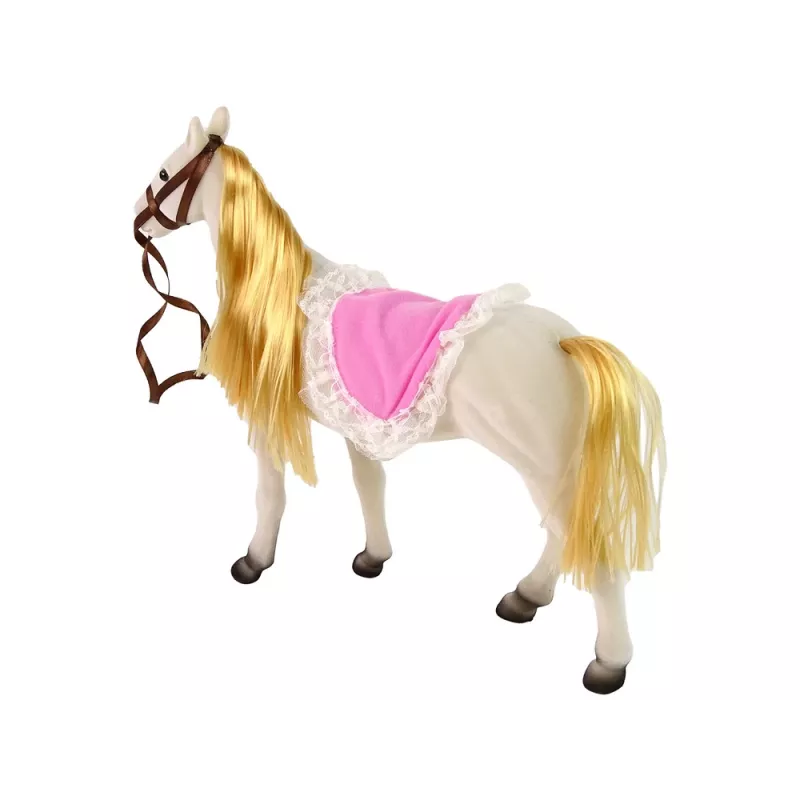 LEAN TOYS bambola principessa con pony bianco e accessori