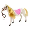 LEAN TOYS bambola principessa con pony bianco e accessori