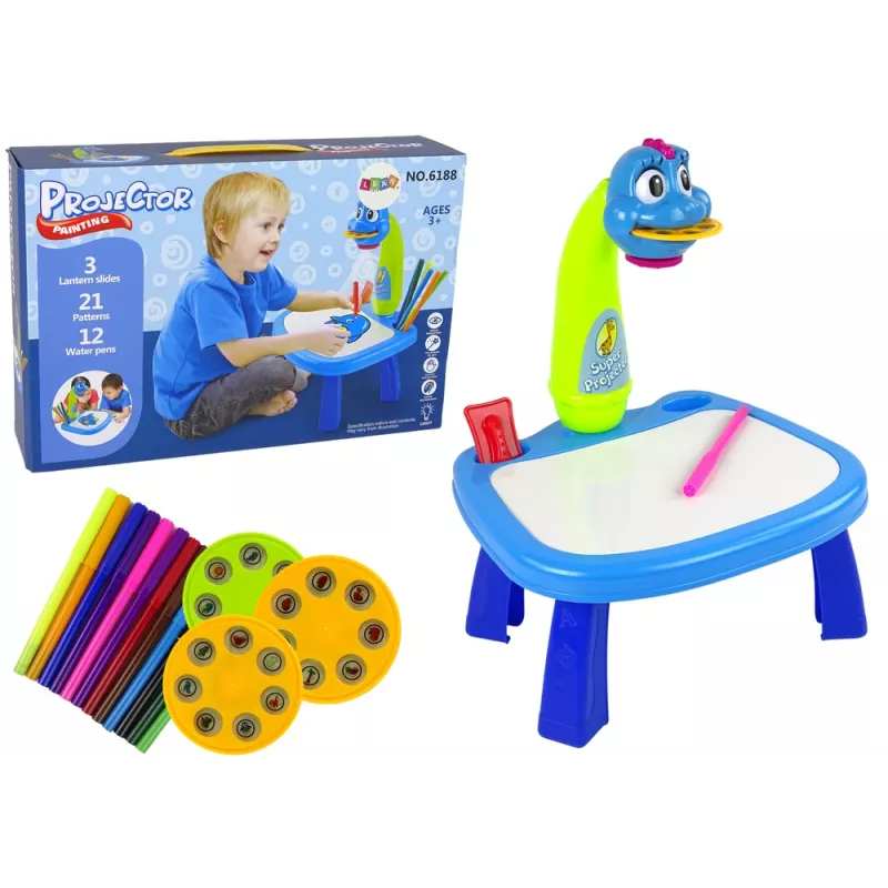 LEAN TOYS Proiettore per imparare a disegnare tavolo proiettore dinosauri