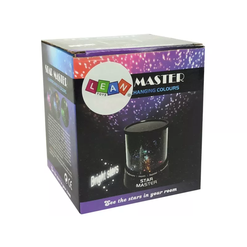 LEAN TOYS Proiettore luce notturna stelle e pianeti con batterie