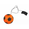 LEAN TOYS pallone in PU con gomma jojo per saltare, 6 cm, arancione