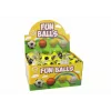 LEAN TOYS Pallone in PU con gomma jojo per saltare, 6 cm, giallo