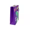 LEAN TOYS sacchetto regalo in carta dinosauro viola 32cm x 26cm x 10cm