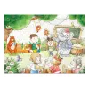 LEAN TOYS Puzzle School for Animals 100 pezzi